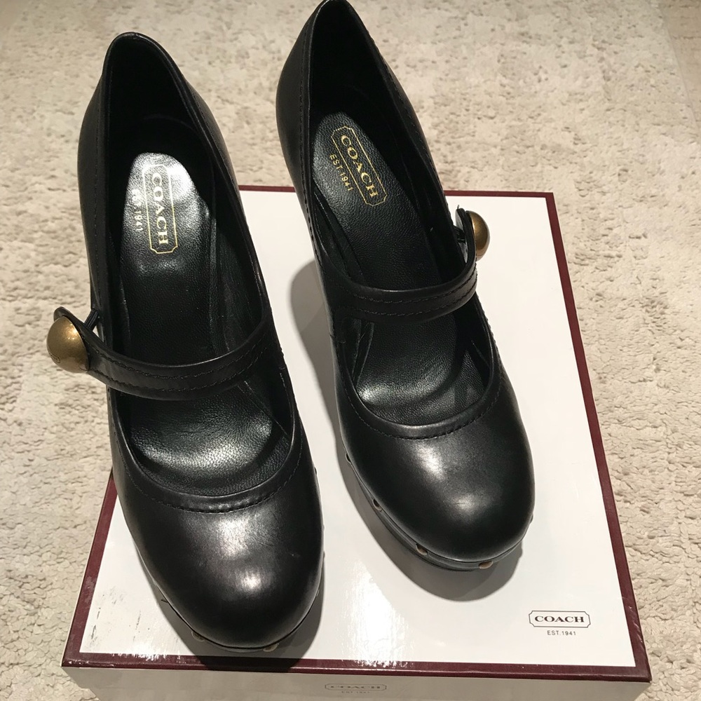 Coach leather shoes